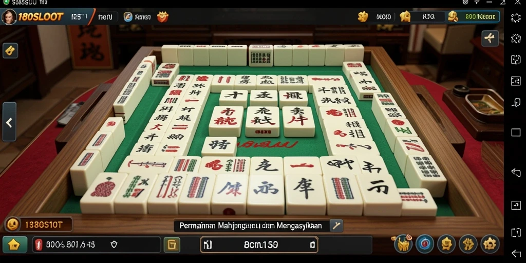 Tampilan gameplay Mahjong di 180SLOT yang menantang dan menarik.