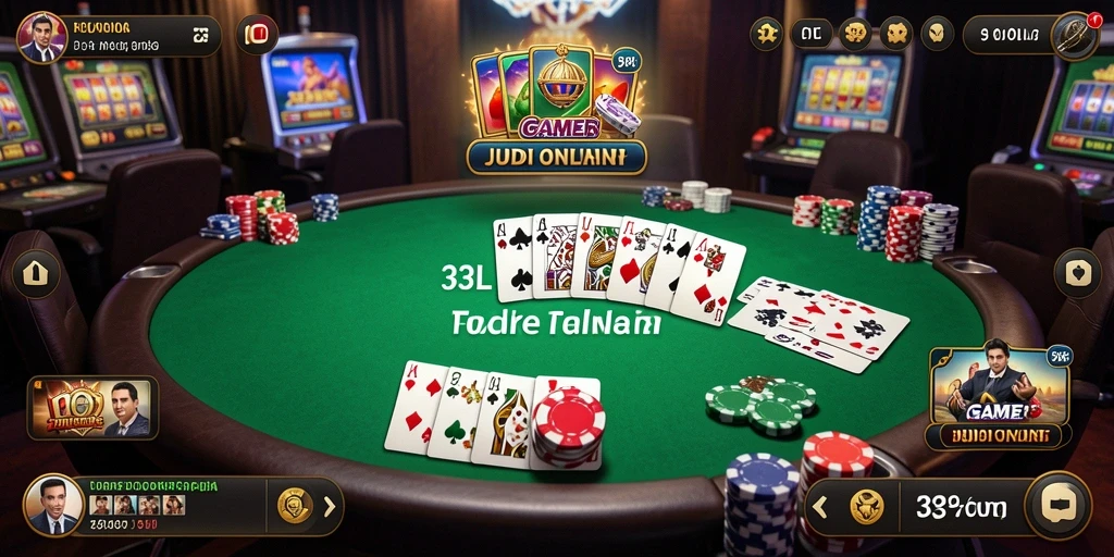Screenshot gameplay 33L yang menampilkan permainan Poker yang seru.