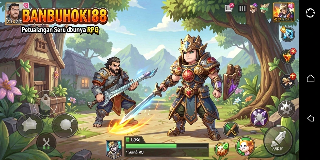 Screenshot gameplay menampilkan peperangan epik dalam <strong>BANBUHOKI88</strong>, sangat mendebarkan.