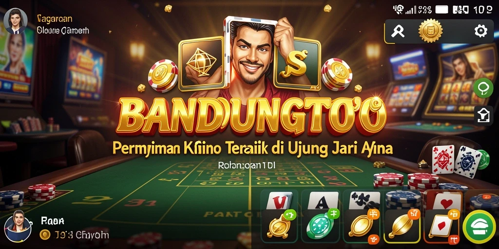 Tampilan menarik dari gameplay BANDUNGTOTO di kasino virtual.
