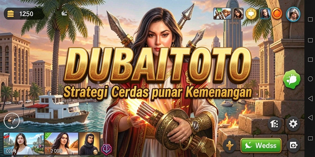 Tampilan gameplay DUBAITOTO dengan elemen strategi yang mendebarkan.