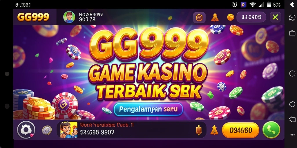 Tampilan menarik dari gameplay Kasino di GG999.