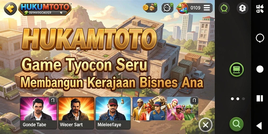 Tampilan gameplay HUKUMTOTO yang seru dan menarik.