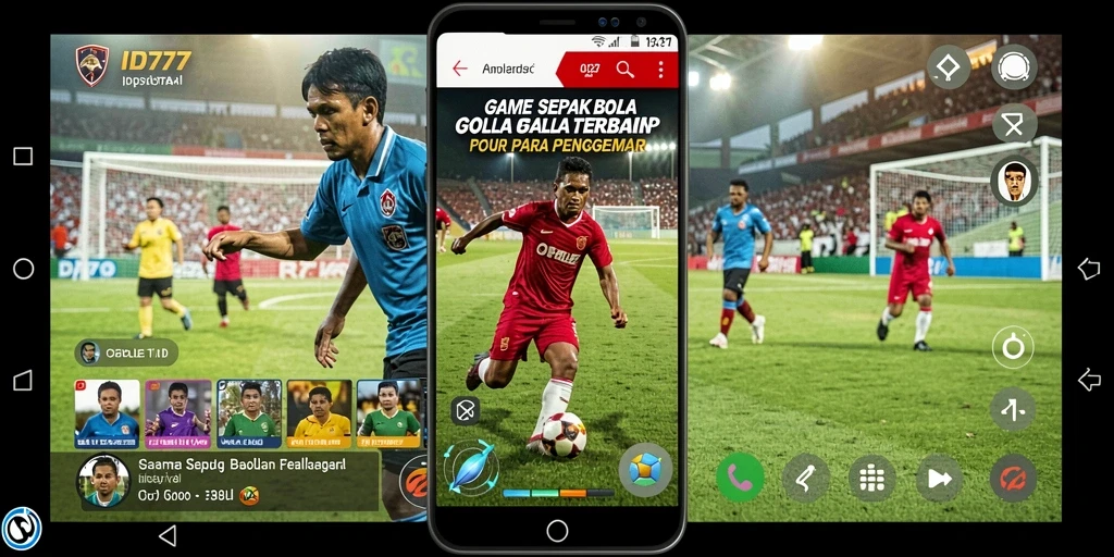 Screenshot ID777 menampilkan aksi mendebarkan dalam pertandingan sepak bola.