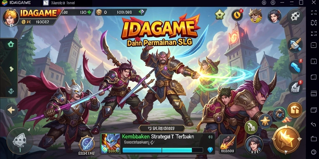 Tampilan gameplay menarik dari IDAGAME dengan elemen SLG.