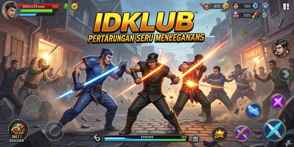 Gameplay menegangkan di IDKLUB dengan karakter karakter yang beragam.