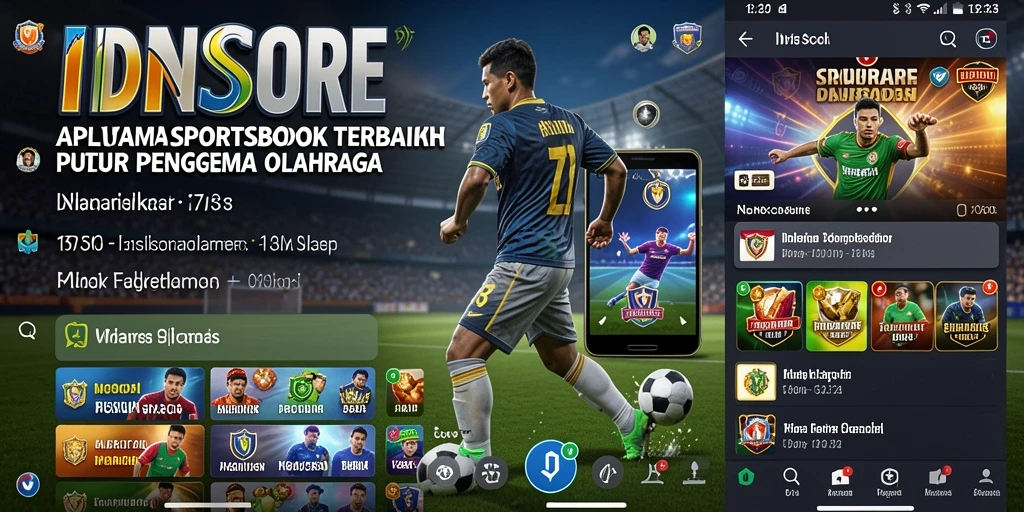 Tampilan utama IDNSCORE menunjukkan berbagai pilihan taruhan olahraga.