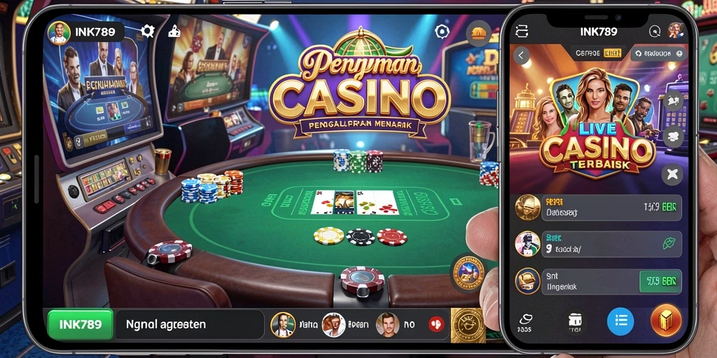 Tampilan gameplay Live Casino yang kaya dan interaktif.