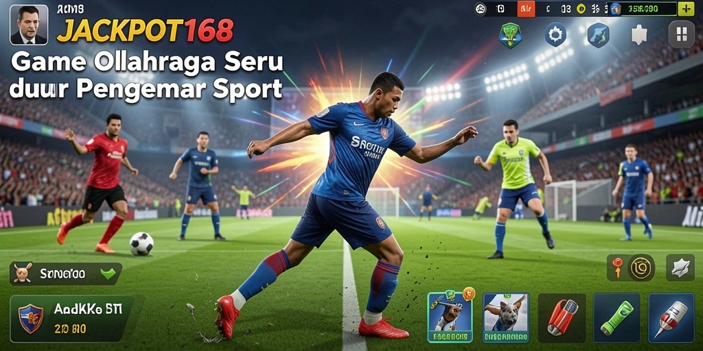 Tampilan gameplay seru JACKPOT168 dengan berbagai cabang olahraga.
