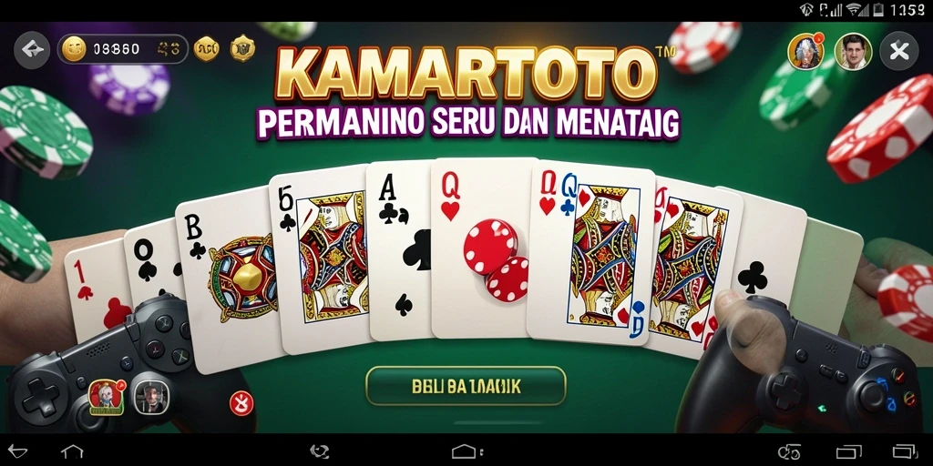 Tampilan gameplay seru dalam KAMARTOTO dengan pemain bersaing.
