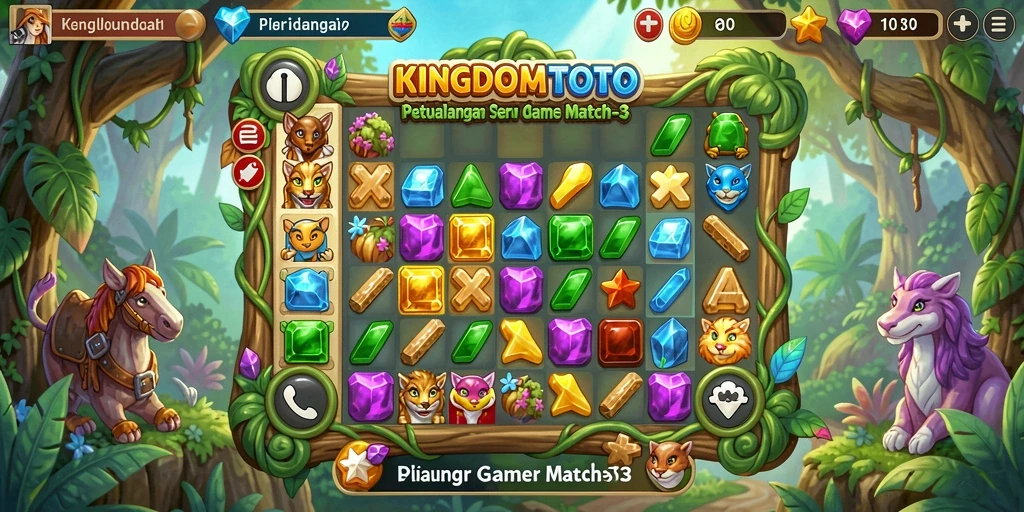 Tampilan gameplay KINGDOMTOTO yang seru dan penuh warna.