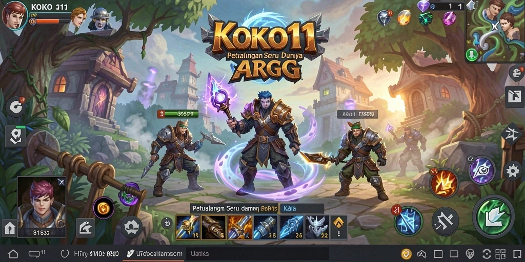 Tampilan gameplay seru dalam dunia fantasi KOKO11.