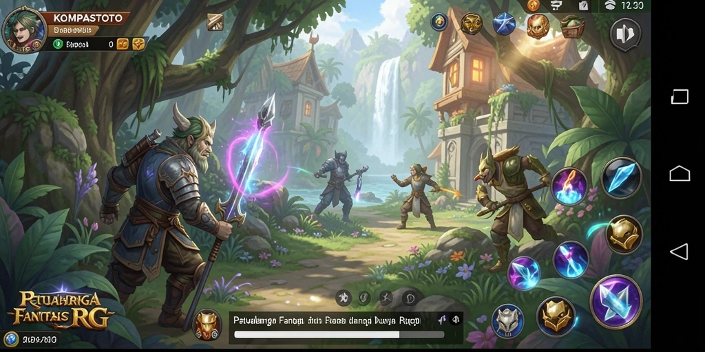 Tampilan gameplay seru dan menantang di KOMPASTOTO.