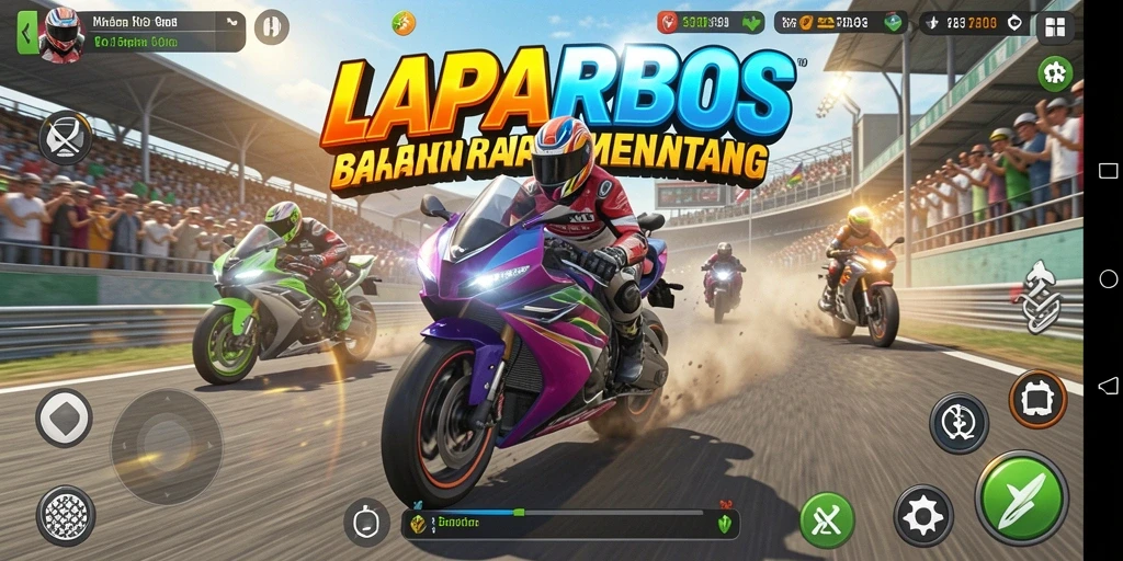 Tampilan asli gameplay LAPARBOS yang seru dan menegangkan.