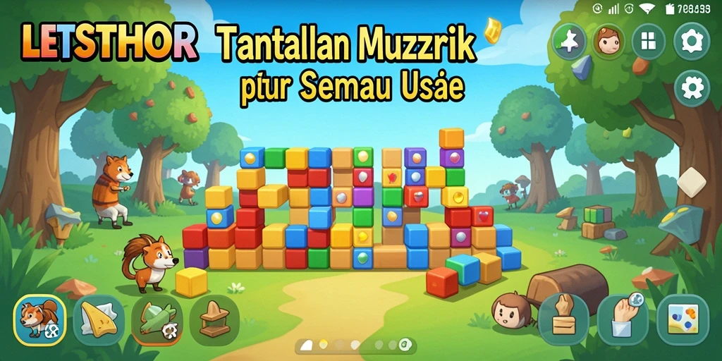 Tampilan gameplay menyenangkan dan mendebarkan dalam LETSTHOR.
