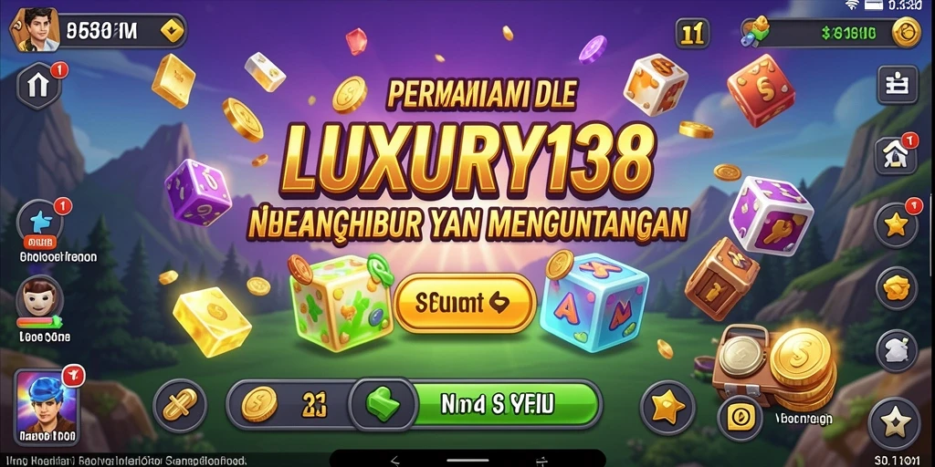 Tampilan gameplay menarik dari LUXURY138 yang penuh warna.