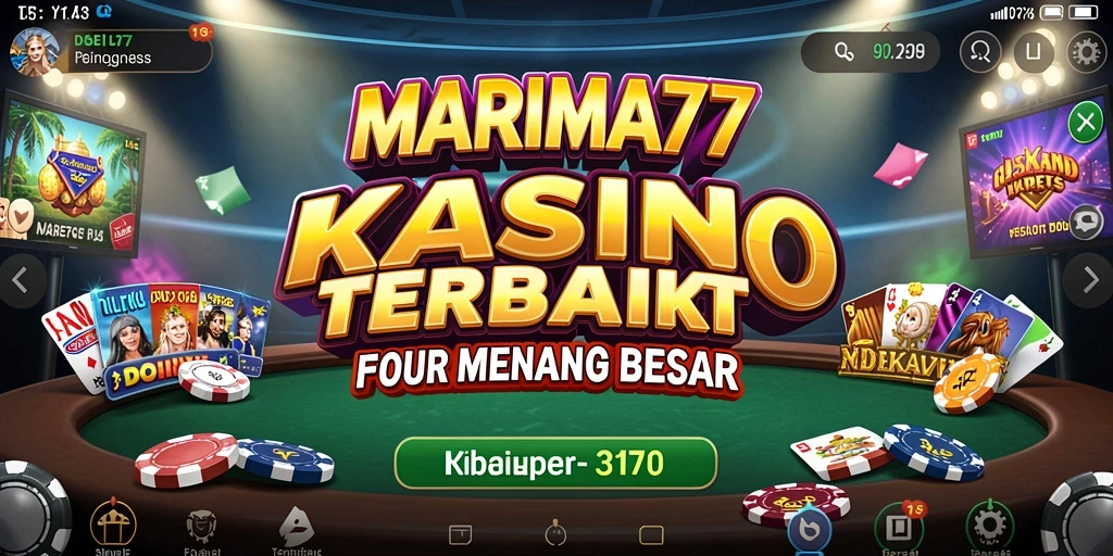 Tampilan menarik dan seru dalam permainan kasino MARIMA77.