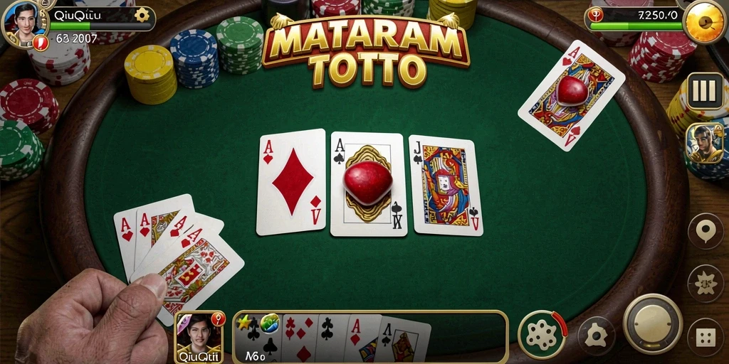 Gameplay seru QiuQiu di MATARAMTOTO dengan tampilan atraktif.