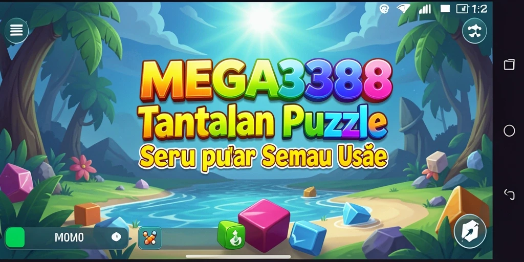 Screenshot MEGA388 menampilkan gameplay Puzzle yang menantang dan interaktif.