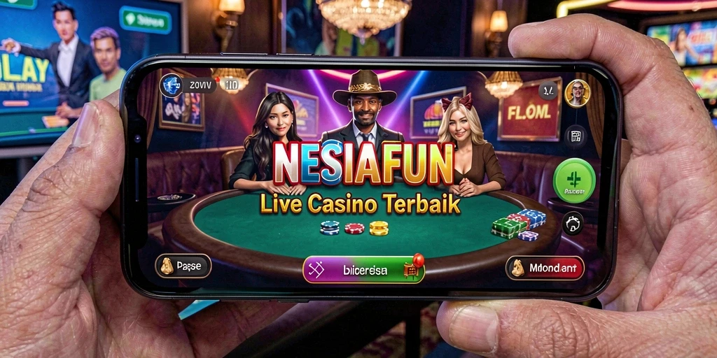 Tampilan menarik dari gameplay Live Casino NESIAFUN