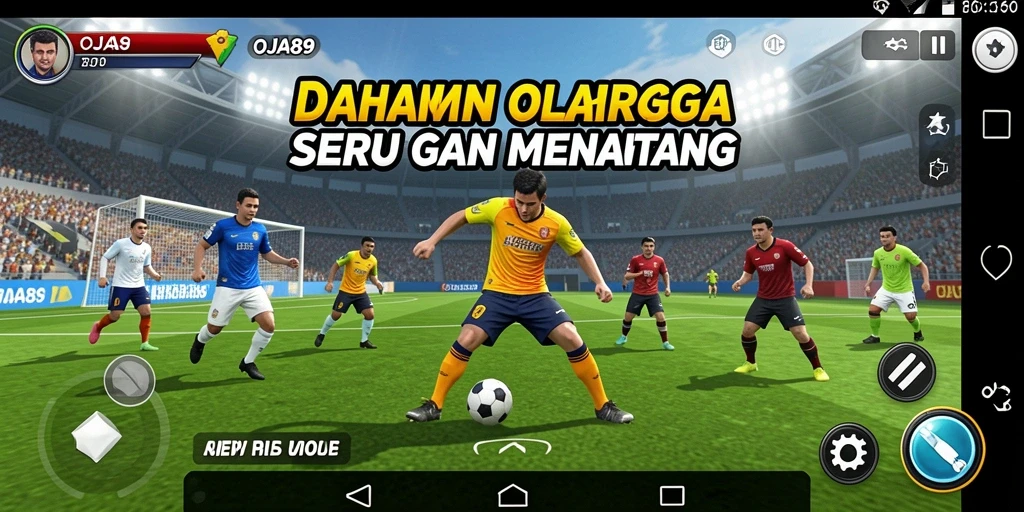Tampilan seru gameplay OJA89 dengan aksi olahraga mendebarkan.