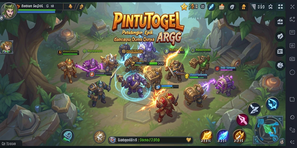 Tampilan menarik gameplay PINTUTOGEL dengan pertarungan seru dan grafis memukau.