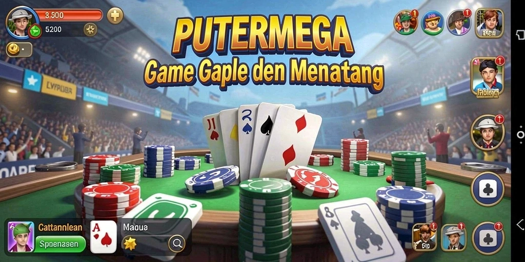 Tampilan dinamis gameplay PUTERMEGA yang seru dan menarik.