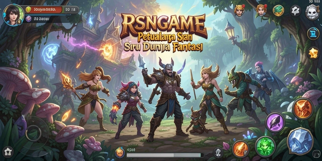 Gameplay RSNGAME yang penuh petualangan dan tantangan seru.
