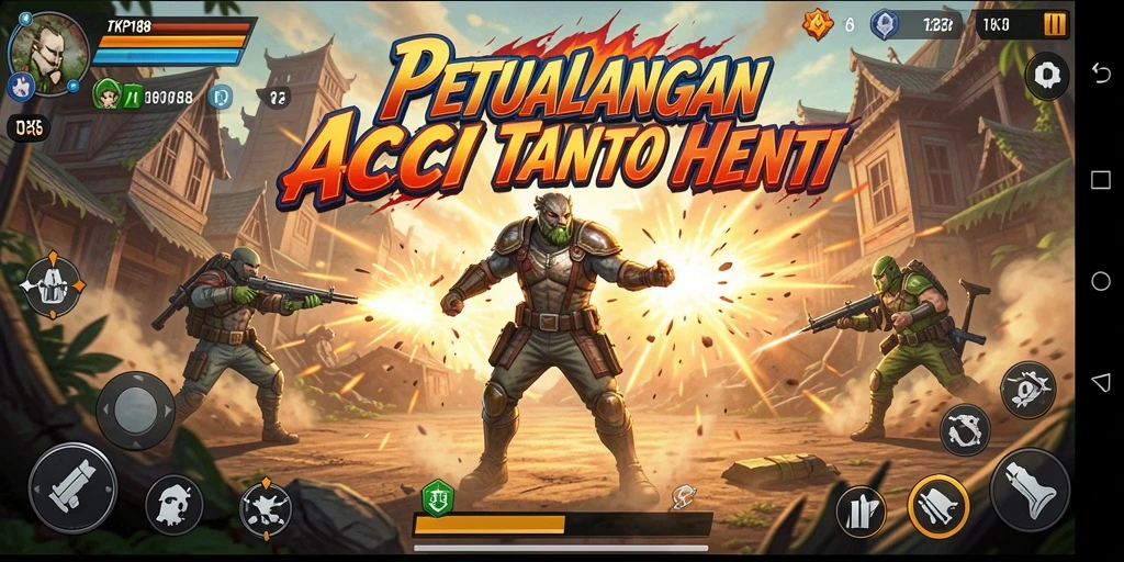 Tampilan menegangkan dari gameplay aksi TKP188.