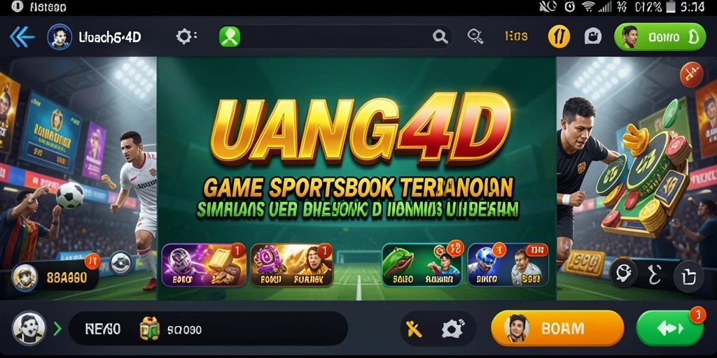 Tampilan menarik dari aplikasi UANG4D dengan berbagai pilihan taruhan.