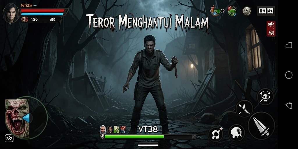 Screenshot VT38 menampilkan aksi seram yang mendebarkan.