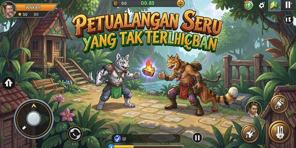 Gameplay petualangan WAK89 yang menegangkan dan menyenangkan.