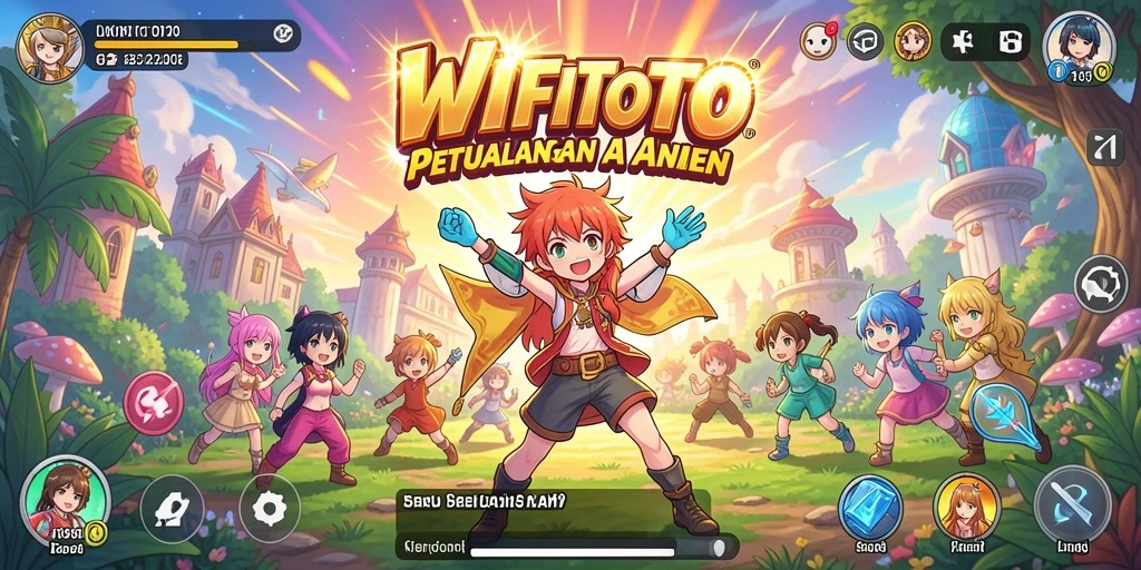 Tampilan screenshot WIFITOTO menampilkan pertarungan karakter anime yang dinamis.