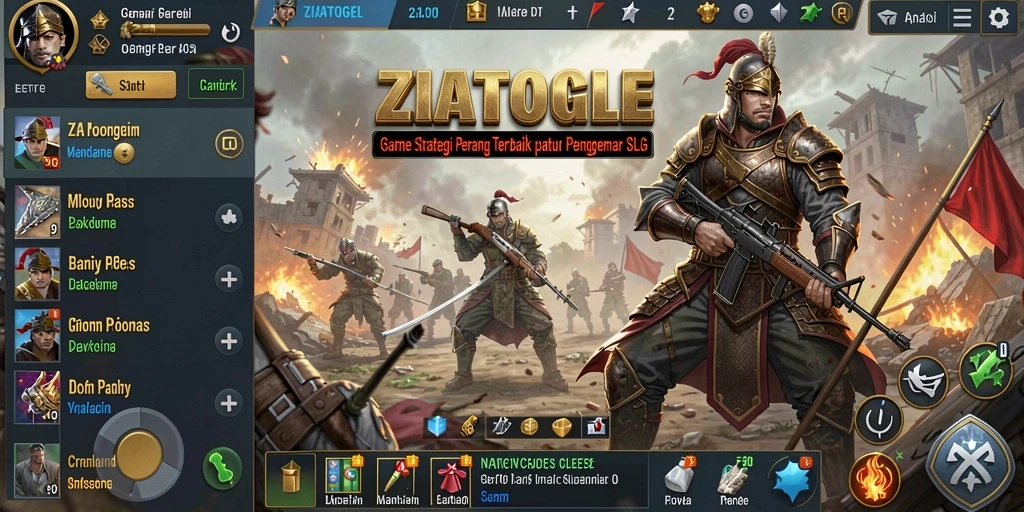 Tampilan gameplay ZIATOGEL yang seru dan menantang.